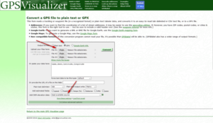 Gpsvisualizer conversione file box